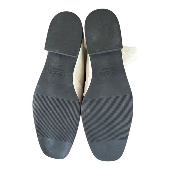 GOLO‎ Scrunch Leather Bootie Back Zip Draped Ankle Boots Size 8 Womens White - Picture 9 of 12